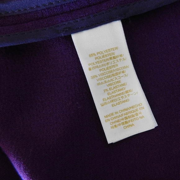 KATE SPADE Bosley Purple Swingy Dress Basic Geometry Solid Pockets A-Line Size 8 - Picture 12 of 14